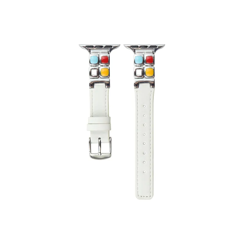 KVZUVUU Apple Compatibility Watch Band Leather Material-0