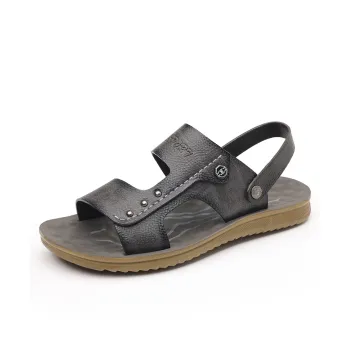 EGCHI Beach Sandals Men Gray/Brown