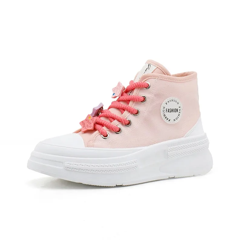 KLAOSD Anti Slip Wear Resistant High Top Skateboard Shoes Women's-6