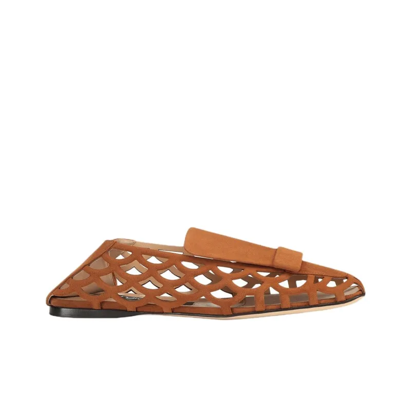 SERGIO ROSSI Sr1 Mermaid Casual Single Shoes Women's Brown-1