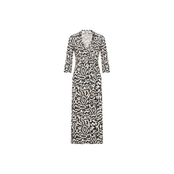 Diane Von Furstenberg SS25 Long Sleeved Dress Women's Black