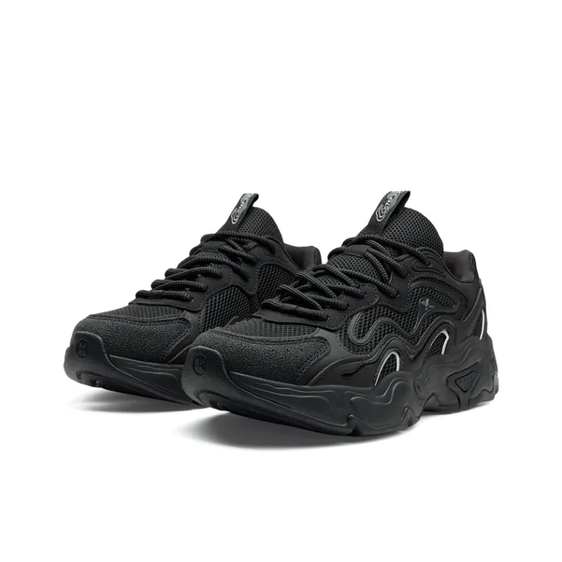 XTEP Nomadic Wear resistant And Lightweight Low Top Casual Shoes Men's Black-2
