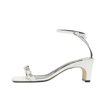 SERGIO ROSSI Sr1 One Strap Sandals 6cm Women's White