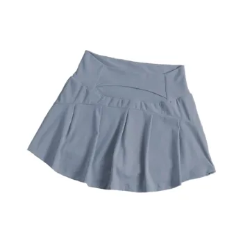 GUAILILUOLI Yoga Skirts Women's Gray Blue