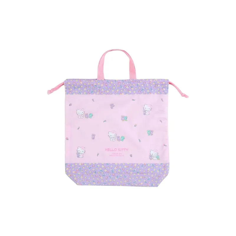Sanrio Hello Kitty Polyester Cotton Blend Handbag Women's Pink-1
