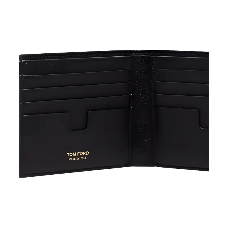 TOM FORD Cow Leather Wallet Men's Black-4