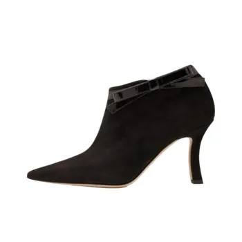 MANOLO BLAHNIK Makepla Ankle Boots 9cm Women's Black