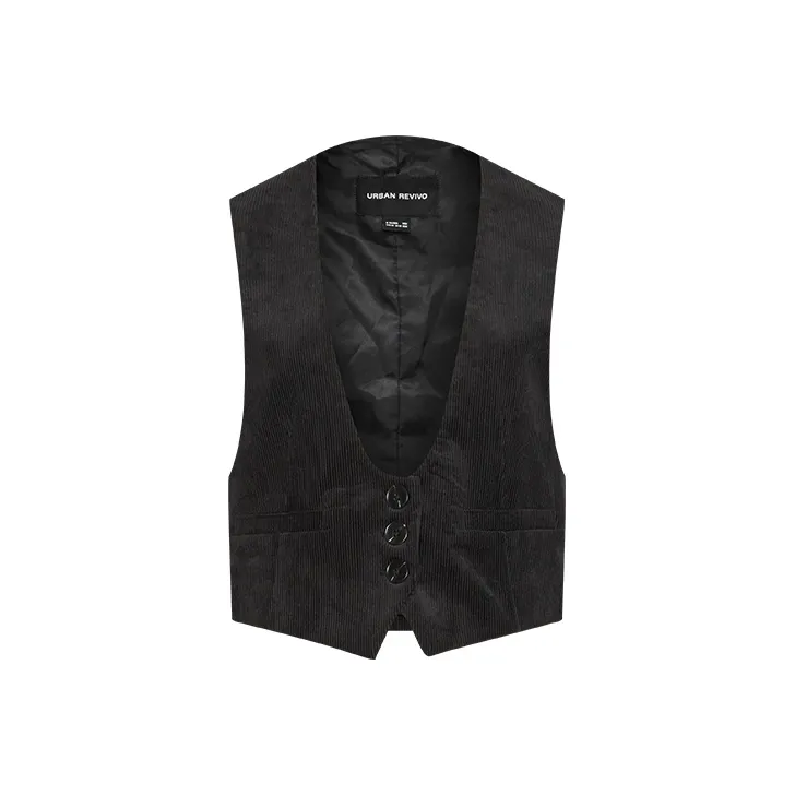 URBAN REVIVO Vests Women's Black-0