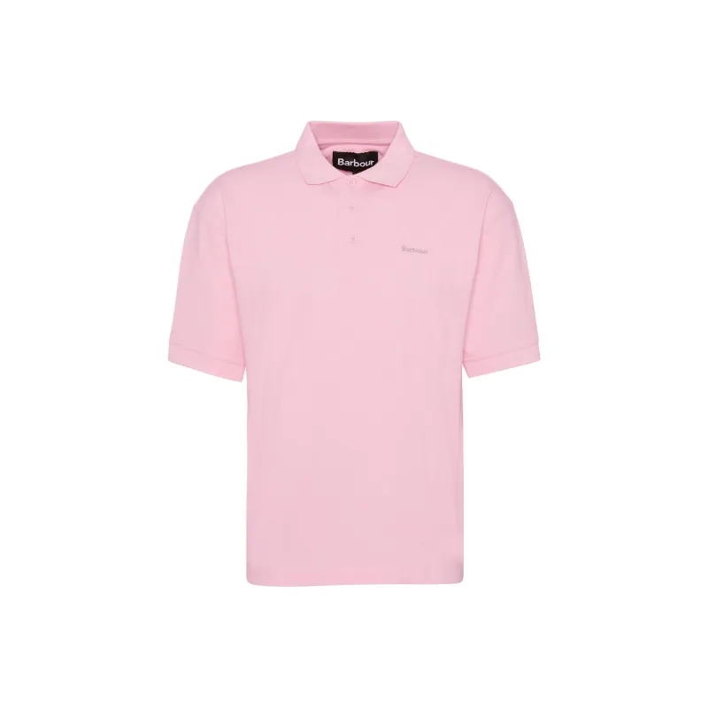 BARBOUR SS25 Polo Shirt Unisex Light Pink-0