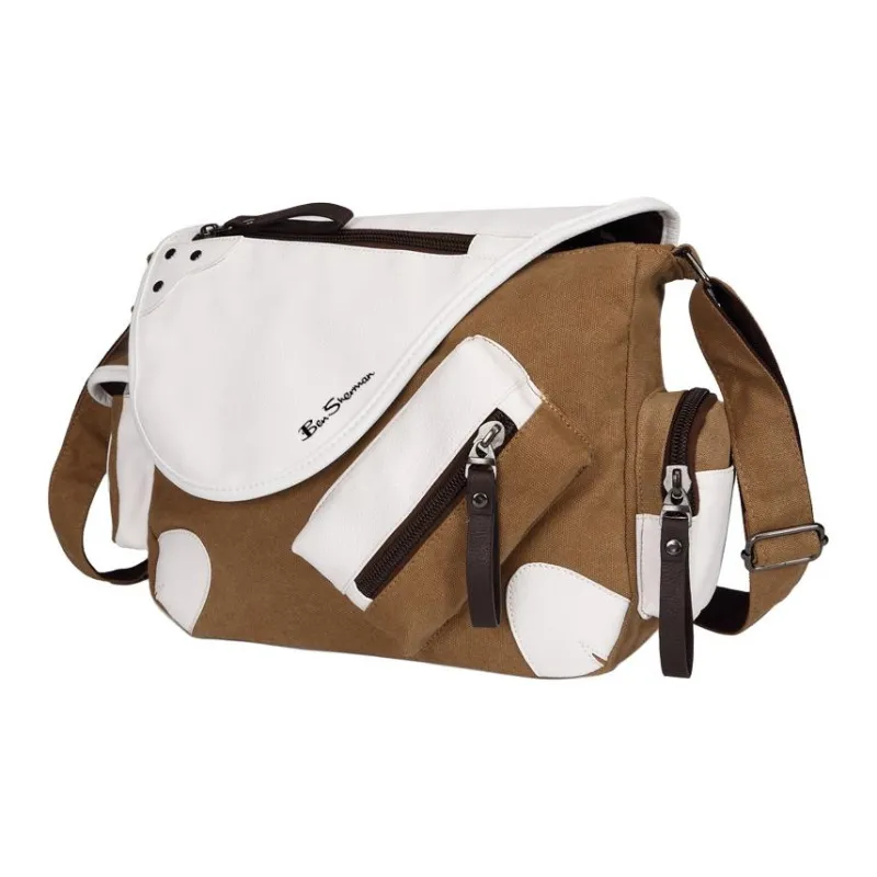 BEN SHERMAN Canvas Bag, Crossbody Bag, Shoulder Bag Unisex Multicolor-8