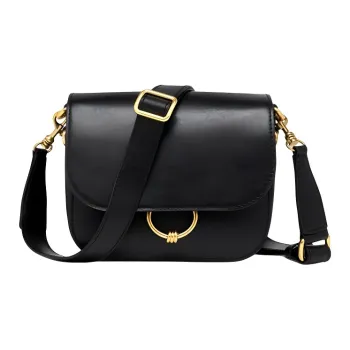 GIANNI CHIARINI Leather Crossbody Bag Shoulder Bag Women's Black