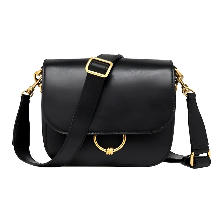 GIANNI CHIARINI Leather Crossbody Bag Shoulder Bag Women's Black-0