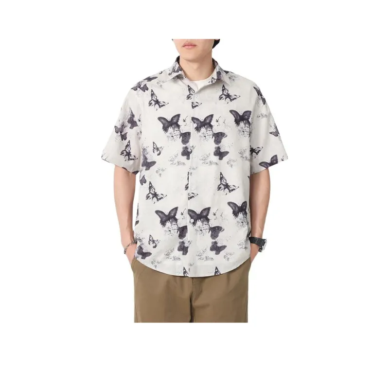 SIFLYTO Shirts Unisex Ink Butterfly Dancing Lightly-0
