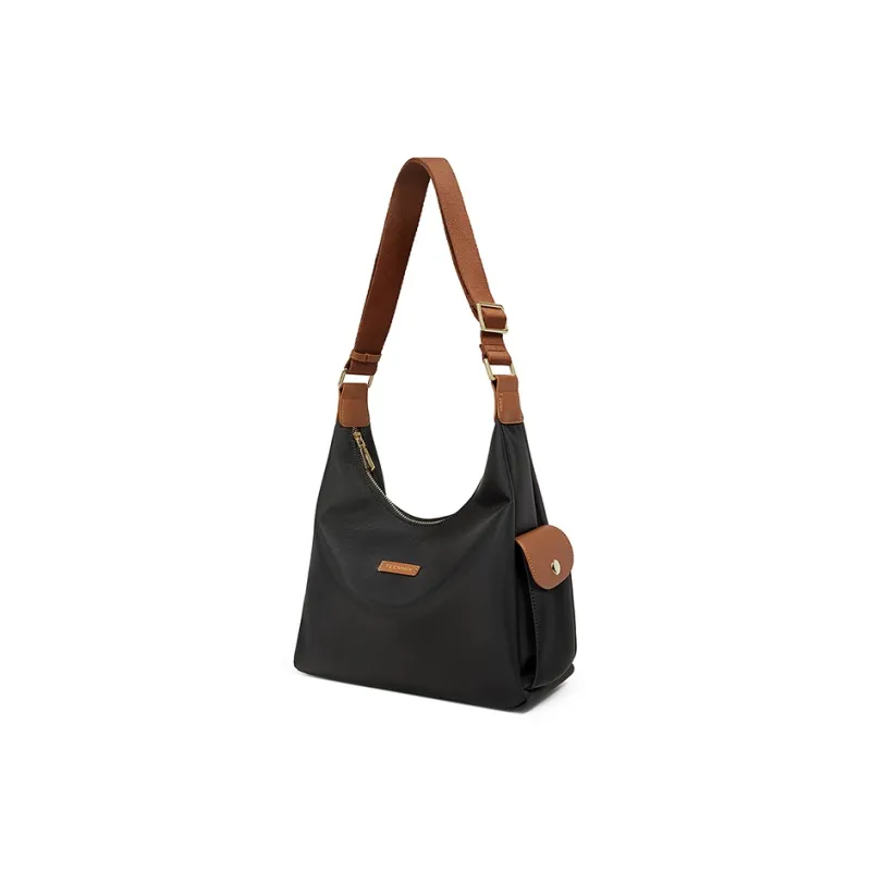 Teenmix Oxford Tote Shoulder Bag Tubas Women's Black/Milk Tea-1