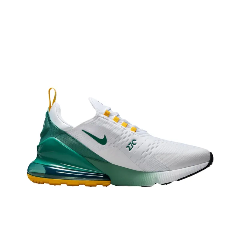 Nike Air Max 270 Anti Slip Wear Resistant Low Top Running Shoes Unisex White Green-1