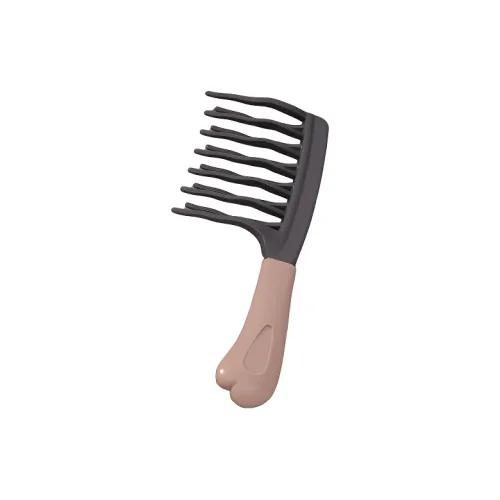 ZHENZI Double Row Wavy Tooth Curling Handle Scalp Comb Massage Comb With Volumizing Technology Convenient