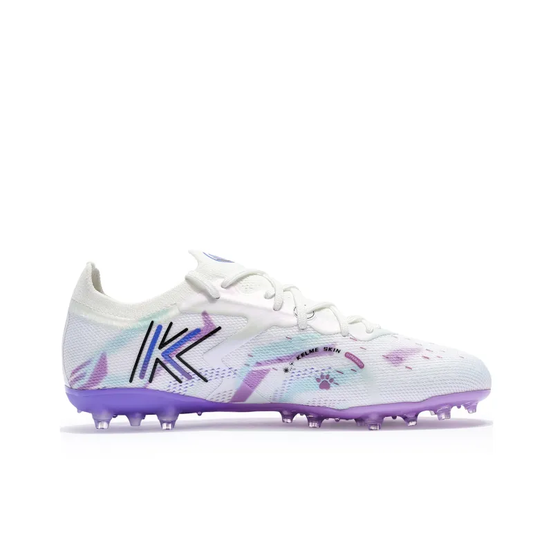 KELME Ji Di 5.0 MG Multi Ground Cushioning Support Slip Resistant Soccer Shoes Unisex White Multicolor-1