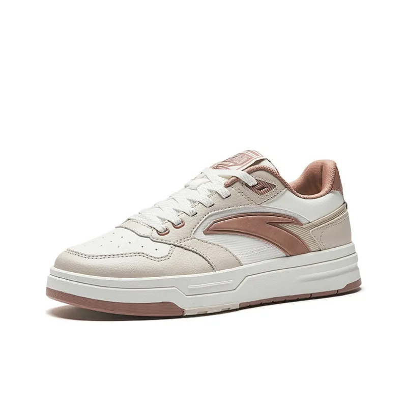 Anta Anti Slip Wear Resistant Low Top Skateboard Shoes Women's Tea Brown-1