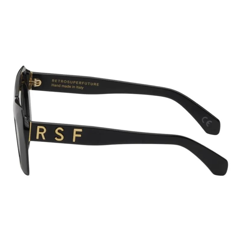 Retrosuperfuture Acetate Cat Eye Sunglasses Unisex Black-2
