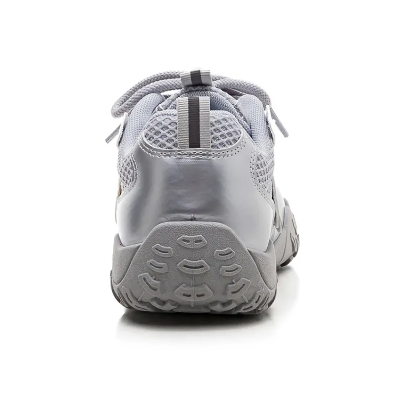 Warrior Coverage Slip Resistant Mid Top Casual Shoes Women's Silver Gray-3