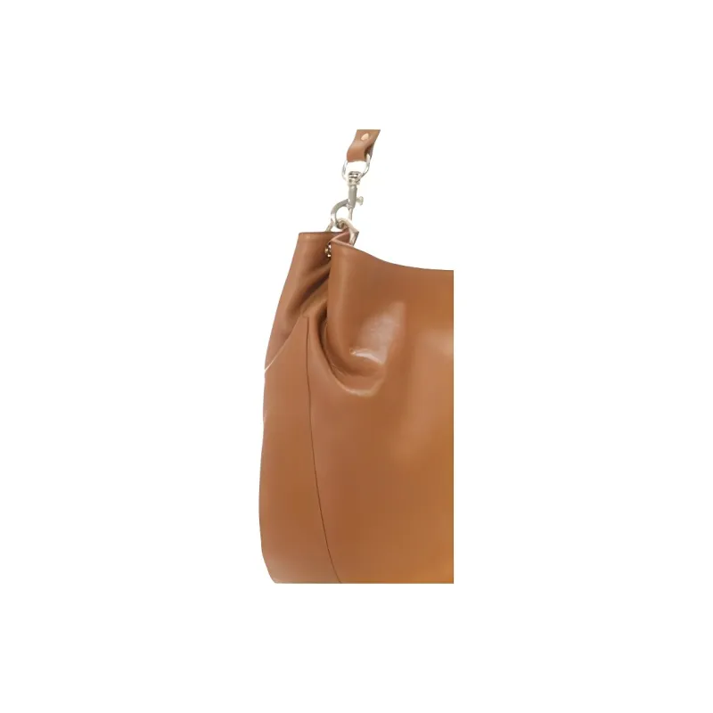 Folli Follie Leather Crossbody Bag Shoulder Bag Unisex Brown-3