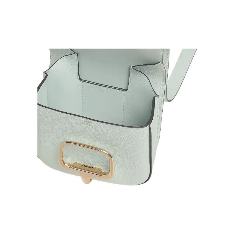 HERMES Della Cavalleria Epsom Calfskin Shoulder Bag Mini Women's Spicy Mint Green-4