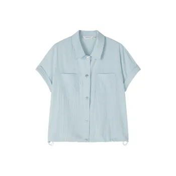 Mo Han Yi Mei Shirts Women's Clearwater Blue