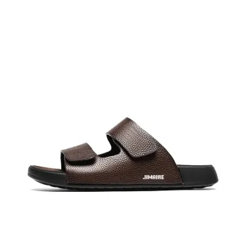 King Jinmai PU Polyurethane Stitching Slip Resistant Abrasion Resistant Slide Slippers Men's