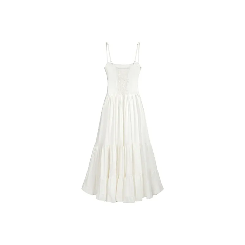JOSR Slip Dresses Women's White-1