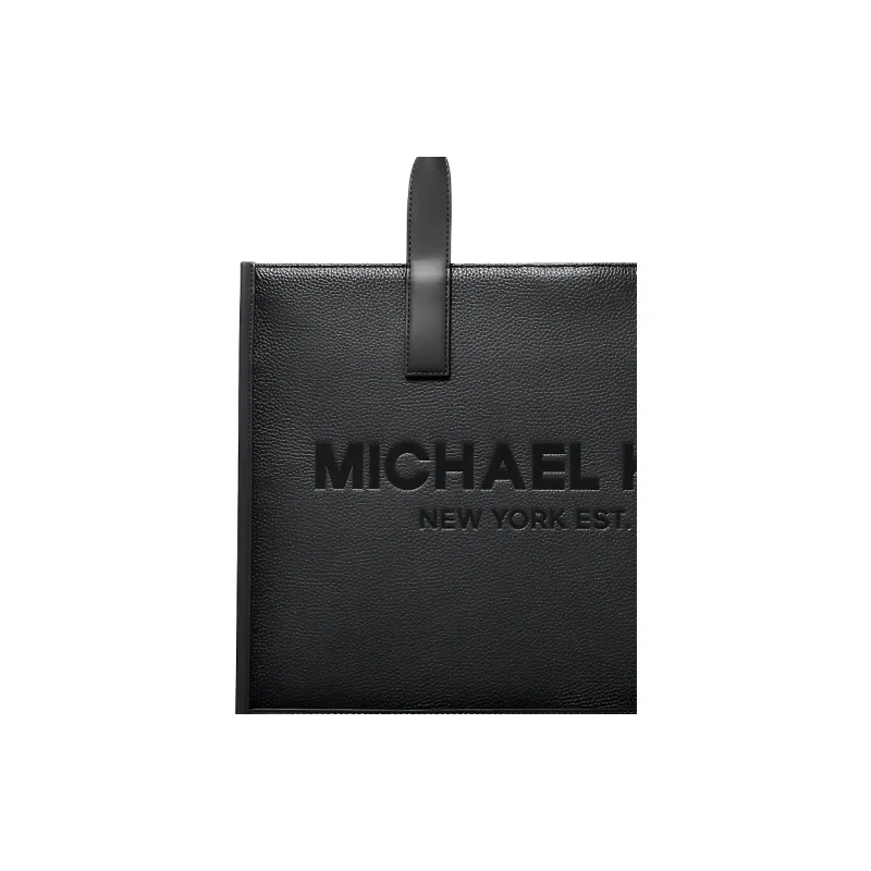MICHAEL KORS MK Cooper Pebbled Leather Handbag Men's Black-2