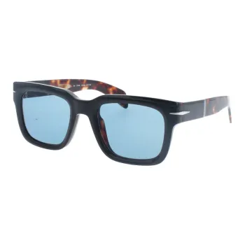 David Beckham Acetate Square Sunglasses Men's Black