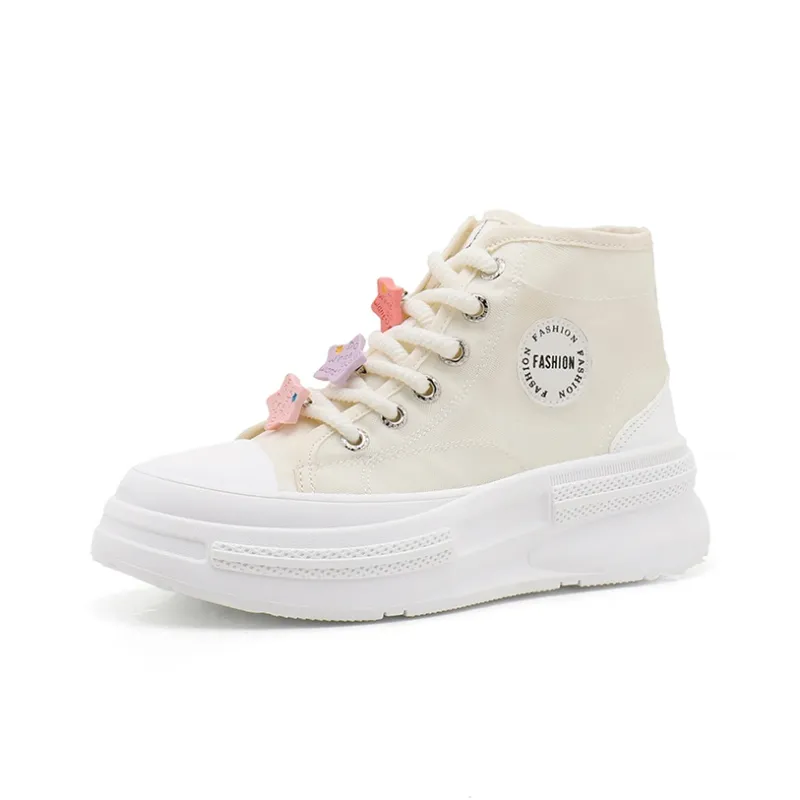 KLAOSD Anti Slip Wear Resistant High Top Skateboard Shoes Women's-0