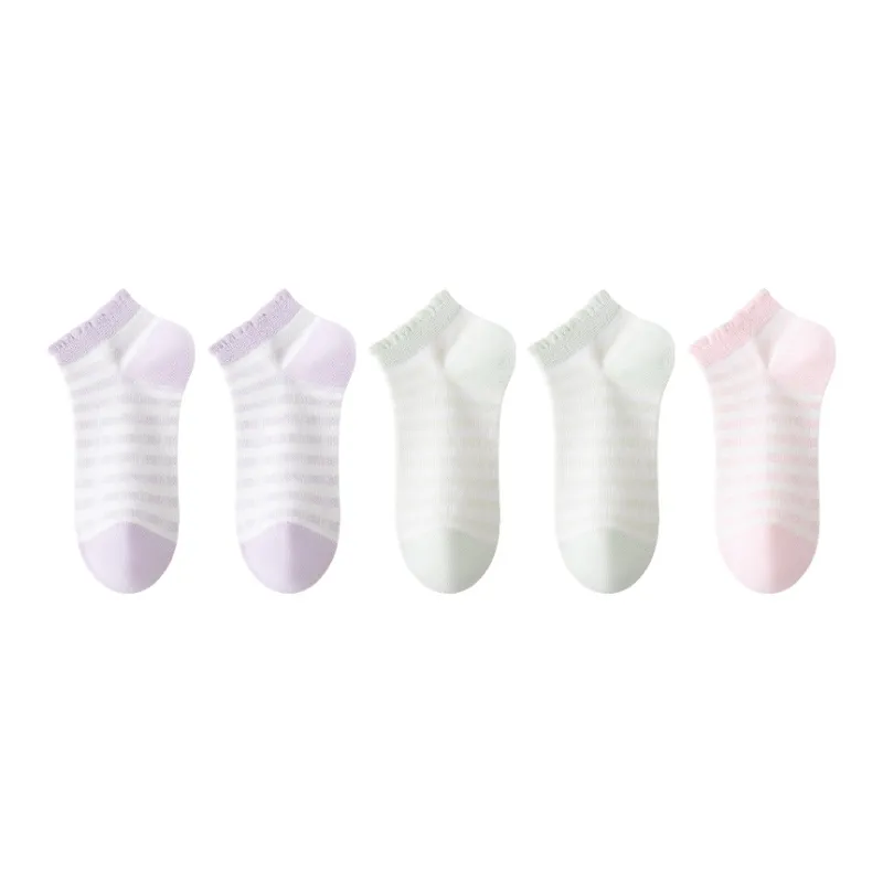 MIIOW No Show Socks Women's 5 Pack-13