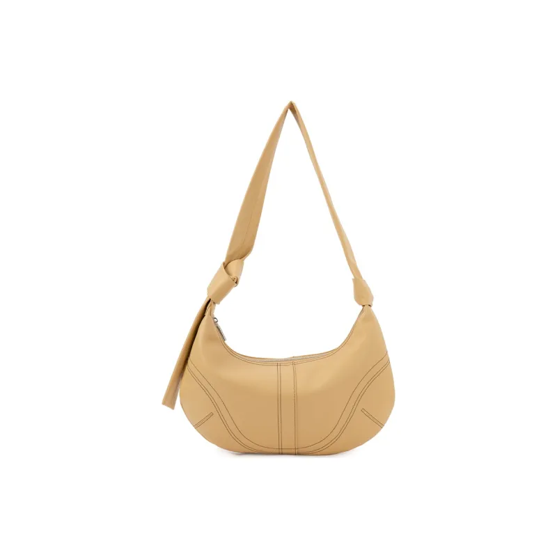 VENOF Cow Leather Crossbody Underarm Crescent Moon Dumpling Shoulder Bag Medium Size Women's Multicolor-11
