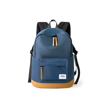 Jeep Oxford Backpack Laptop Bag Unisex Navy Blue/Gray/Jasper
