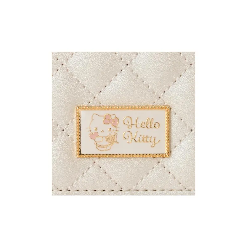 Sanrio Leather Wallet Regular Women's Beige-3