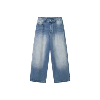 CoosRetro Jeans Men Denim Blue
