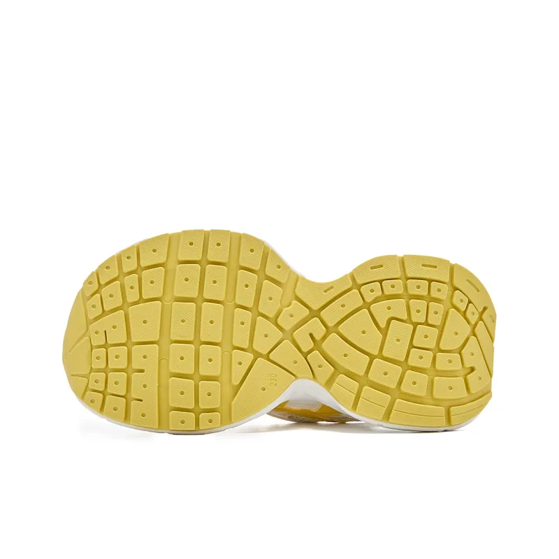 La Chapelle Abrasion Resistant Low Top Chunky Sneakers Women's Yellow-5