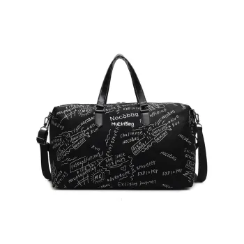 Mulinsen Polyester Travel Bag Unisex Black/Gray/Green