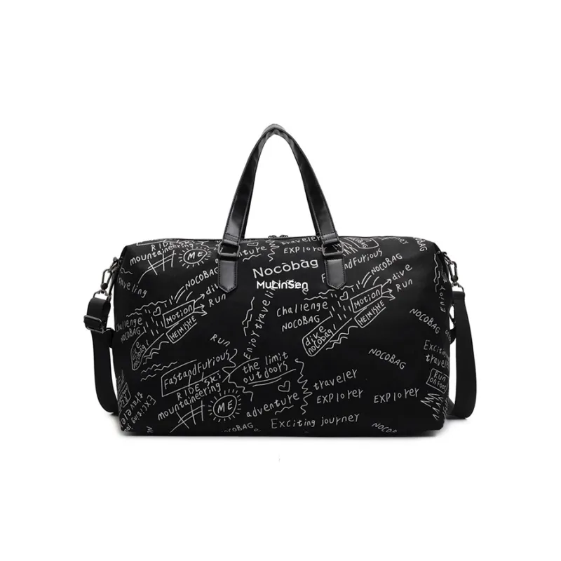 Mulinsen Polyester Travel Bag Unisex Black/Gray/Green-0