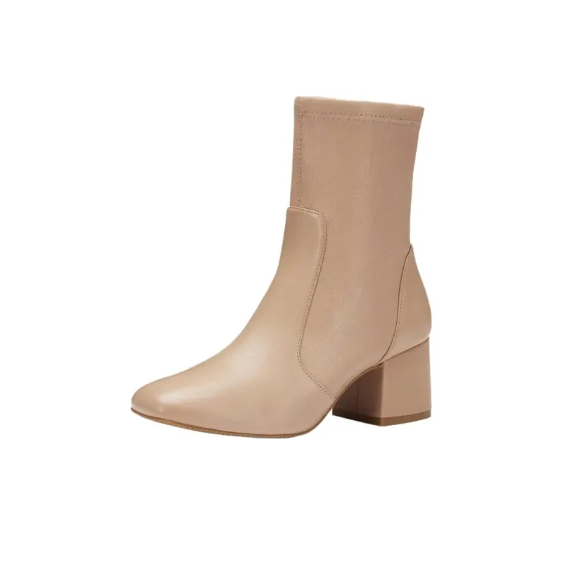 Stuart Weitzman/SW Sleek Ankle Boots 6cm Women's Nude-2