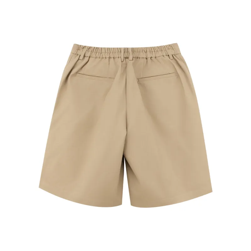 ASEDE Casual Shorts Unisex Khaki-1