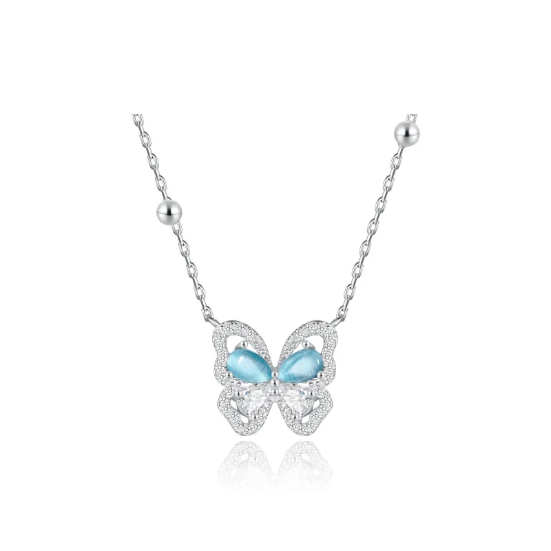 ZEGL Glass Cat Eye Jade Necklaces Women's-3