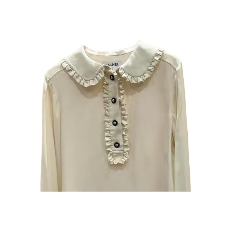 CHANEL 18B Shirt Women's Milk White-2