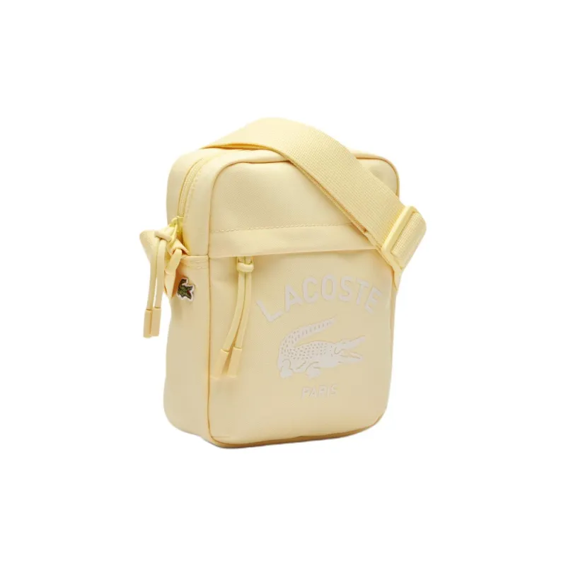 LACOSTE Polyester Crossbody Bag, Shoulder Bag Unisex Yellow-1