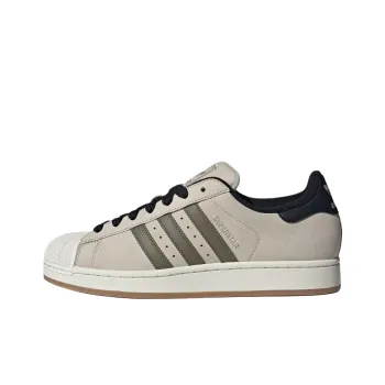 Adidas Originals Superstar 2 Anti Slip Wear Resistant Low Top Skateboard Shoes Unisex Beige