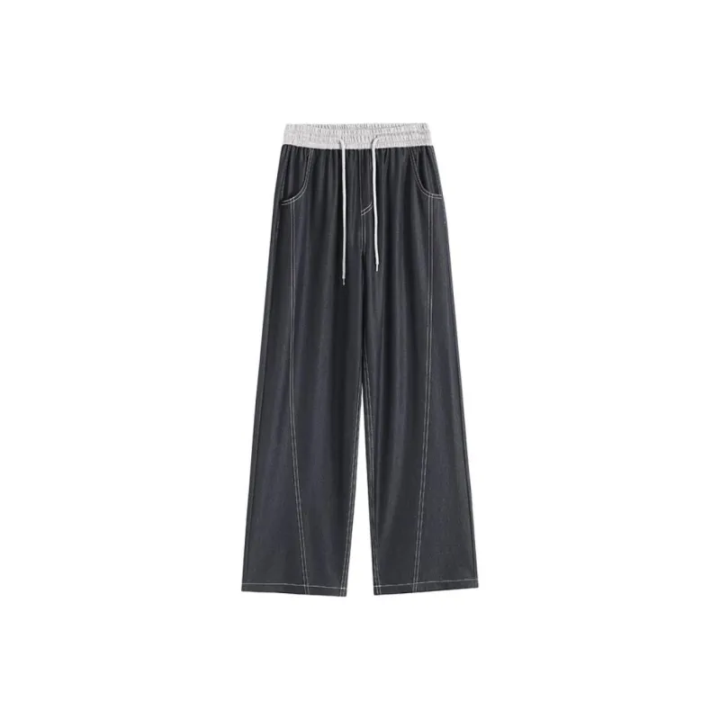 POINTLIMIT Casual Pants Unisex Denim Black-0