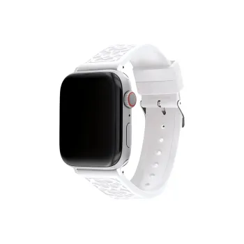 COACH Apple Compatibility Watch Band 42mm Silicone, Rubber Material