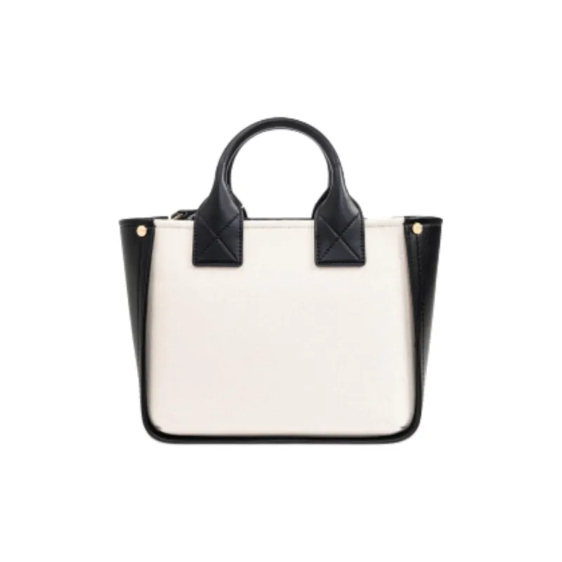 GANNI Leather Tote Bag, Shopping Bag, Handbag Unisex Black-2