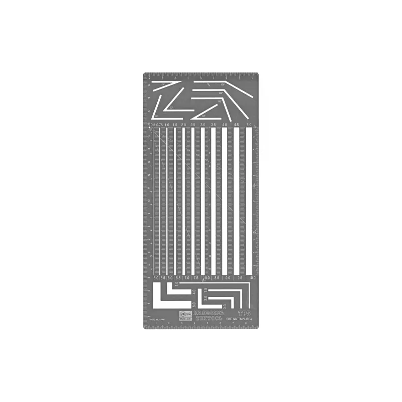 Hasegawa Trial Mold Tool Cutting Template A Straight Edge Parallel Width Ruler Plastic Model Accessories-0